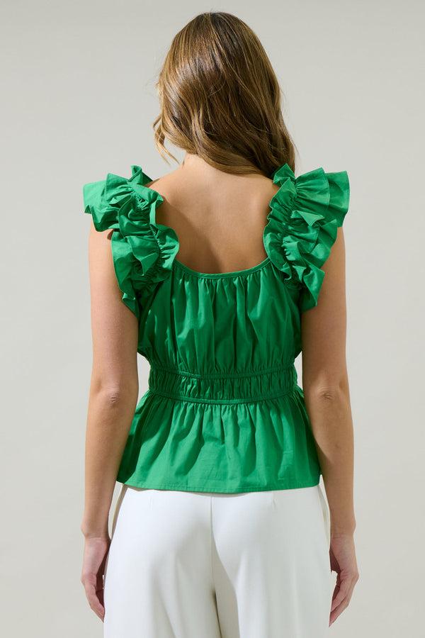 Sugarlips Aneeza Ruffle Peplum Top