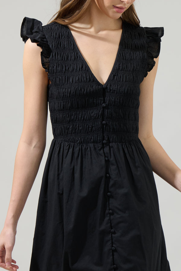 Sugarlips Angie Smocked Tiered Midi Dress
