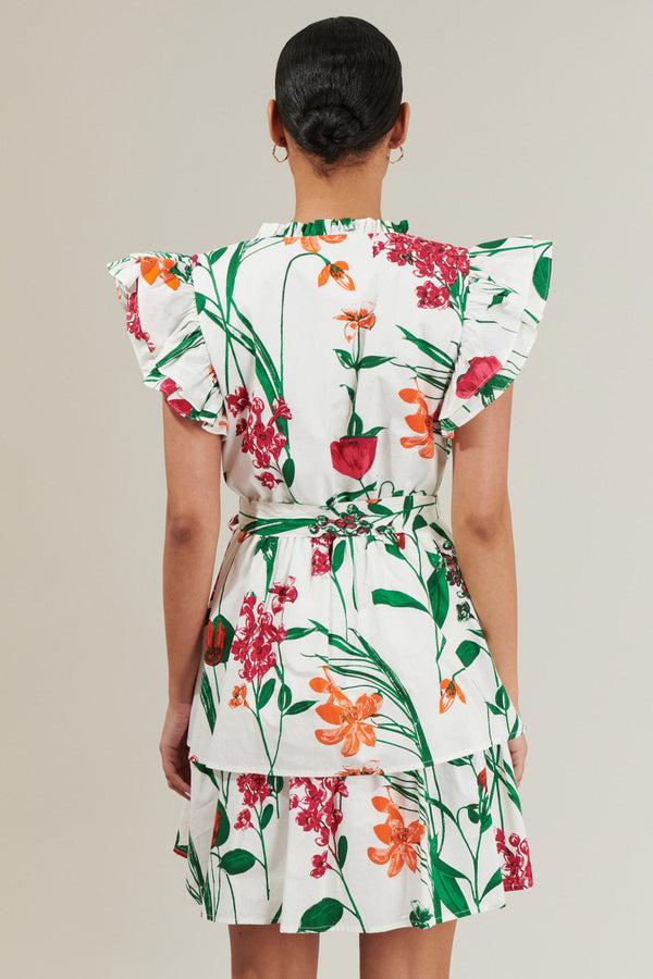 Sugarlips Anne Floral Ruffle Mini Dress
