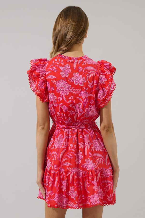 Sugarlips Aria Floral Eriny Ruffle Mini Dress