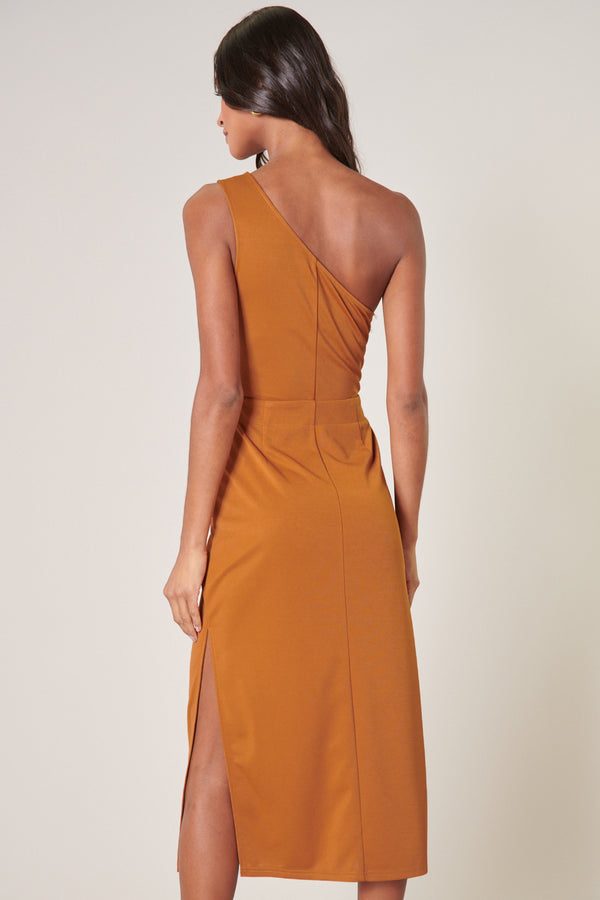Sugarlips Aria One Shoulder Cut Out Midi Dress