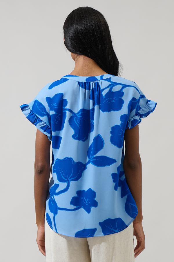 Sugarlips Ariya Garden Leyla Ruffle Blouse