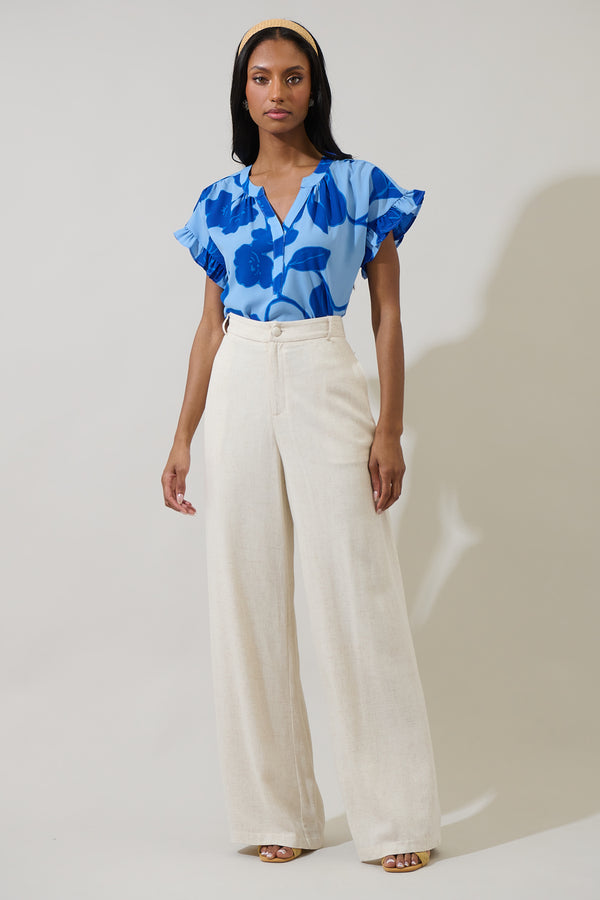 Sugarlips Ariya Garden Leyla Ruffle Blouse