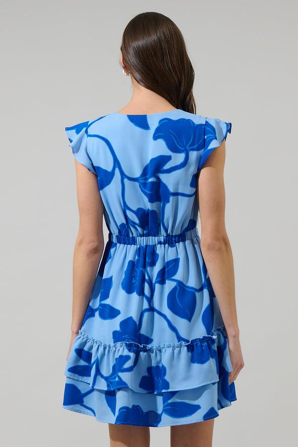 Sugarlips Ariya Garden Tiered Ruffle Mini Dress