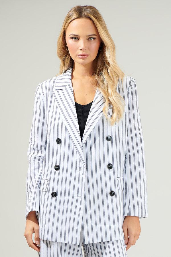 Sugarlips Arlah Striped Oversized Blazer