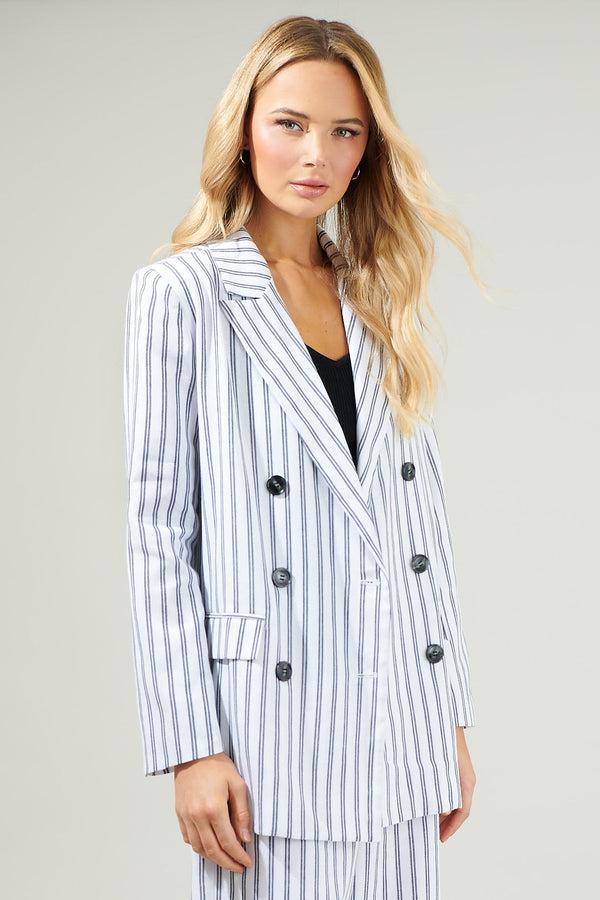 Sugarlips Arlah Striped Oversized Blazer
