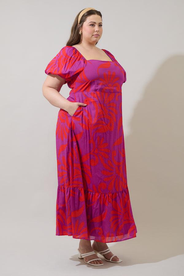 Sugarlips Arona Floral Xena Maxi Dress Curve