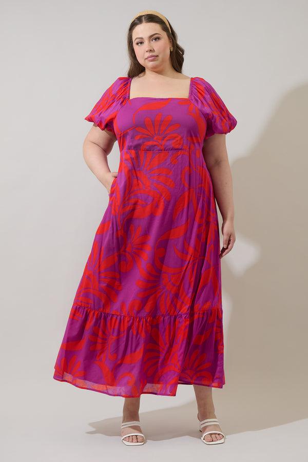 sugarlips Arona Floral Xena Maxi Dress Curve