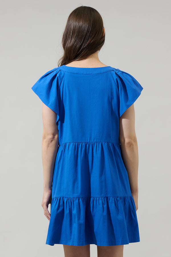 Sugarlips Asarya Tiered Shift Mini Dress