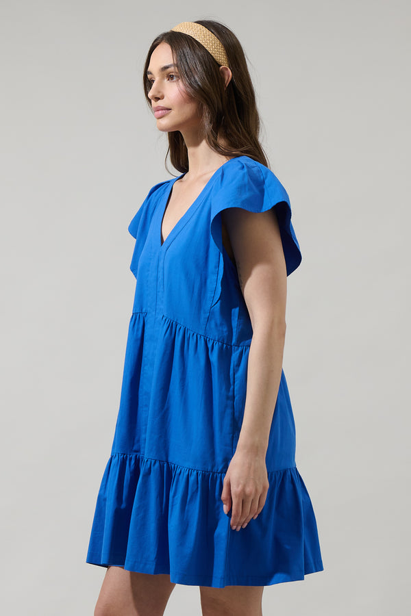 Sugarlips Asarya Tiered Shift Mini Dress