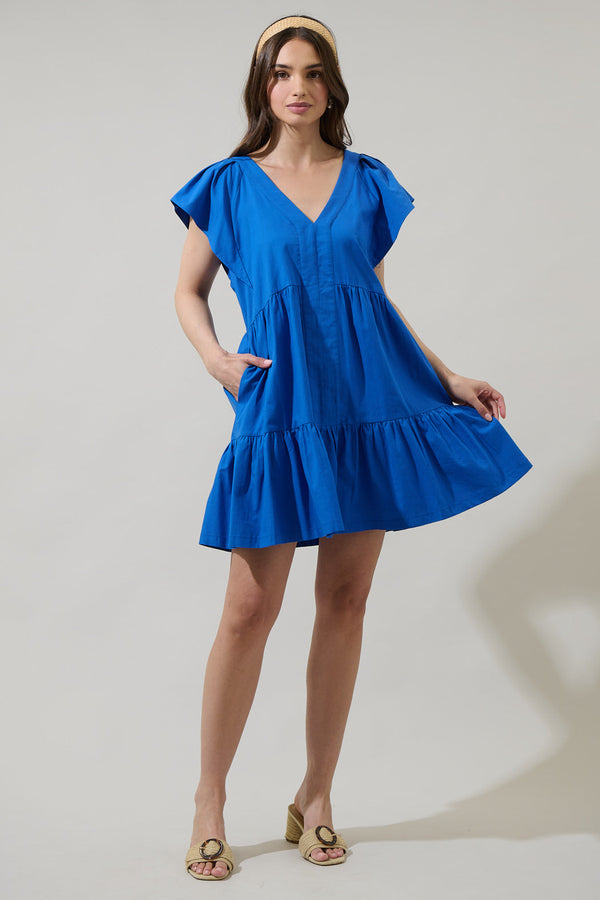 Sugarlips Asarya Tiered Shift Mini Dress