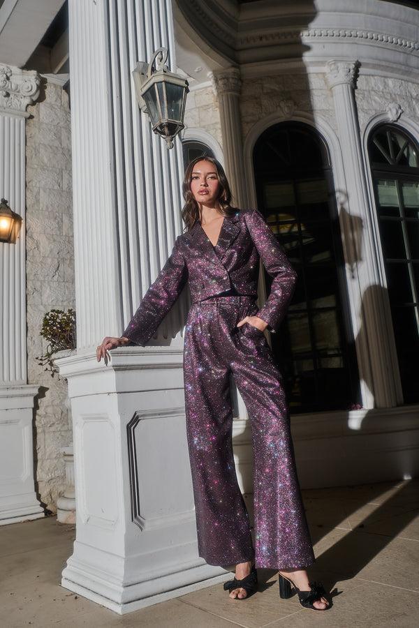 sugarlips Ashton Glitter Adriella Wide Pants