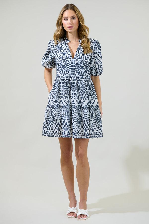 Sugarlips At Sea Jacey Babydoll Eyelet Mini Dress