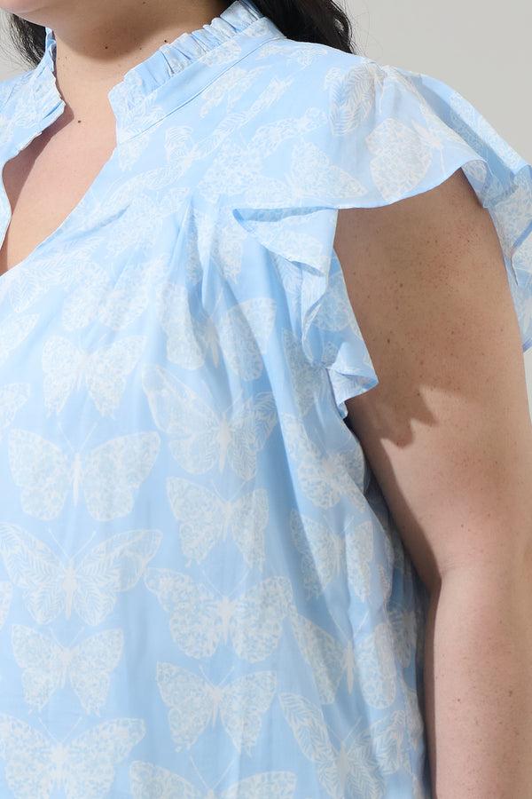Sugarlips Aubry Butterfly Cindi Ruffle Top Curve
