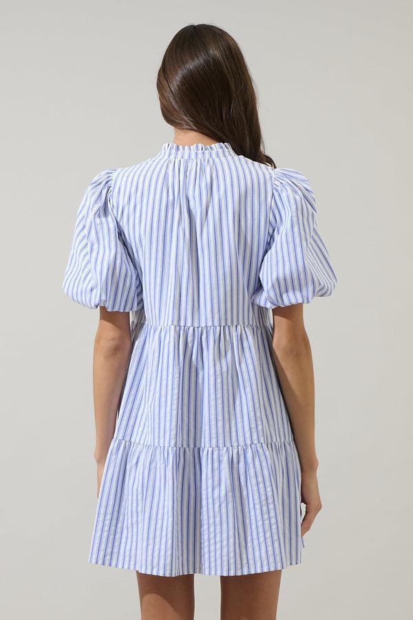 Sugarlips Audry Striped Jacey Babydoll Mini Dress