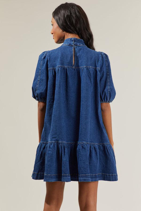 Sugarlips Aura Jacey Denim Shift Dress