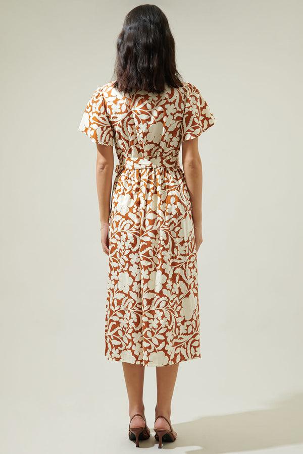 Sugarlips Aurelia Floral Babydoll Midi Dress