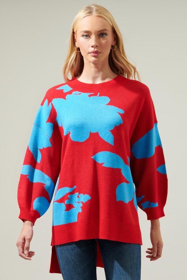 sugarlips Aurora Sunday Hi Low Tunic Sweater