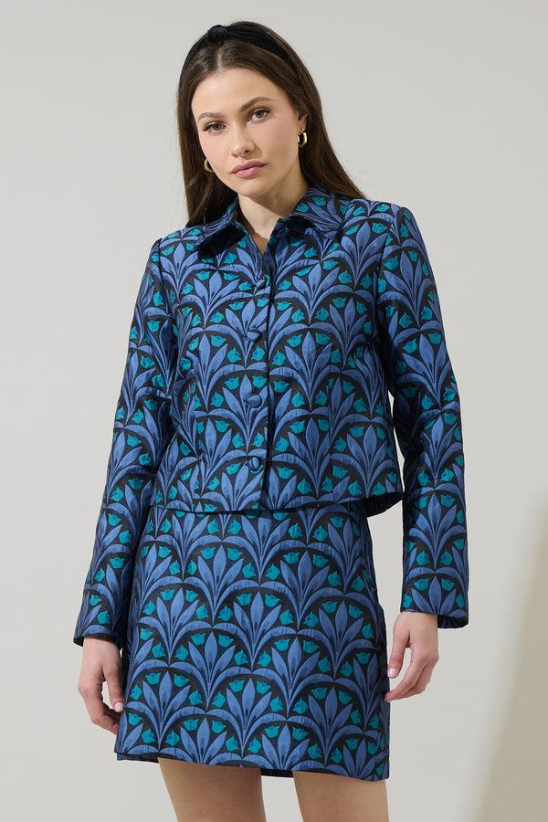 Sugarlips Aurra Jacquard Collared Jacket