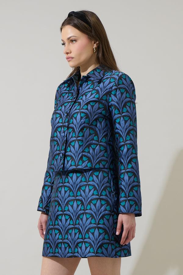 Sugarlips Aurra Jacquard Collared Jacket
