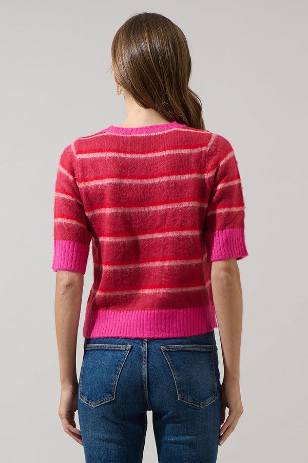 Sugarlips Avanti Stripe Sweater Top