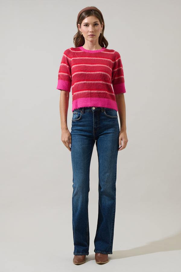 Sugarlips Avanti Stripe Sweater Top