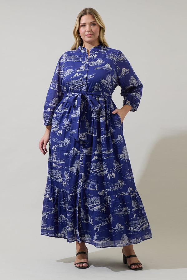 sugarlips Avon Town Bridger Maxi Dress Curve