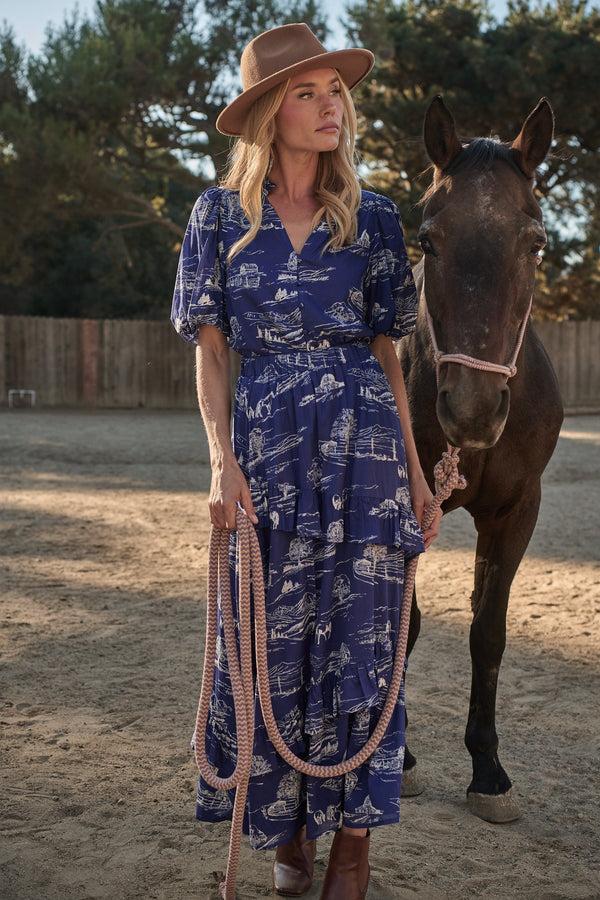 sugarlips Avon Town Himan Midi Skirt