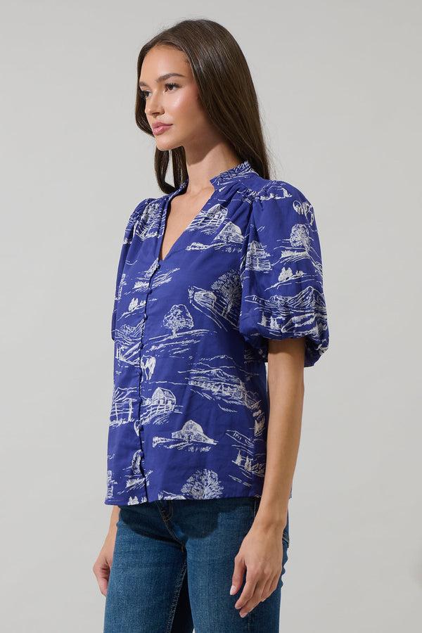 Sugarlips Avon Town Idara Button Down Top