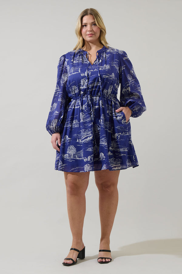 Sugarlips Avon Town Viany Shift Mini Dress Curve