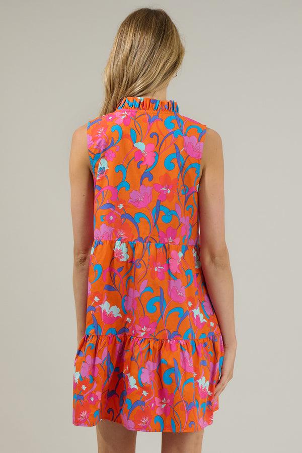 Sugarlips Baila Floral Gemmely Shift Mini Dress