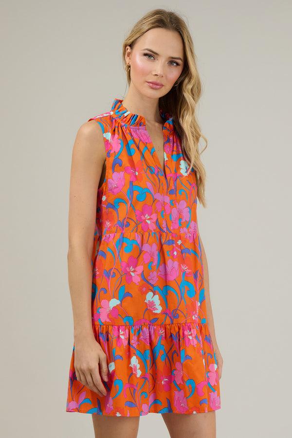Sugarlips Baila Floral Gemmely Shift Mini Dress