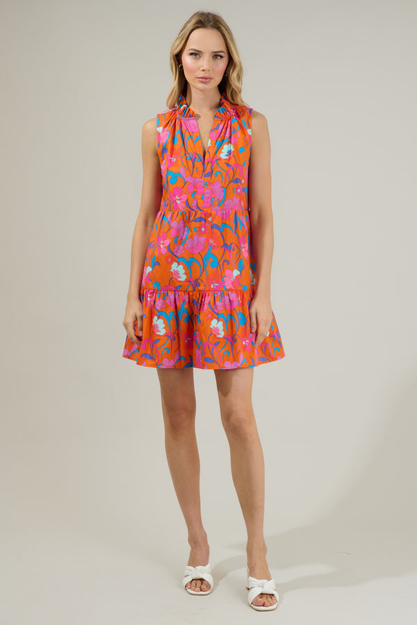 Sugarlips Baila Floral Gemmely Shift Mini Dress