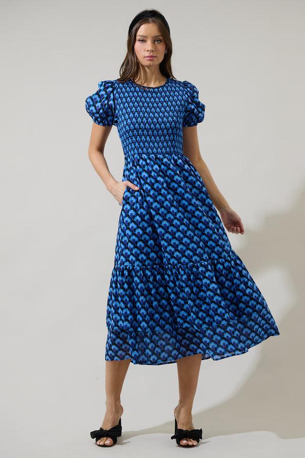sugarlips Bali Town Aruba Smocked Midi Dress