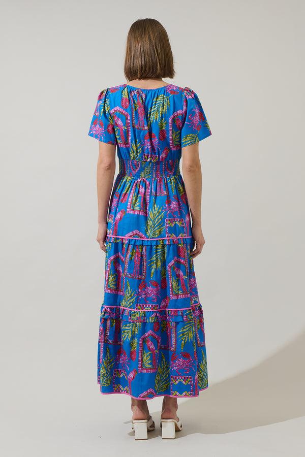 Sugarlips Bally Tropical Ernie Tiered Maxi Dress
