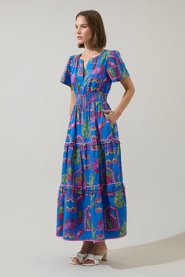 Sugarlips Bally Tropical Ernie Tiered Maxi Dress