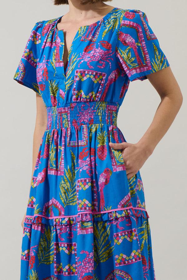 Sugarlips Bally Tropical Ernie Tiered Maxi Dress