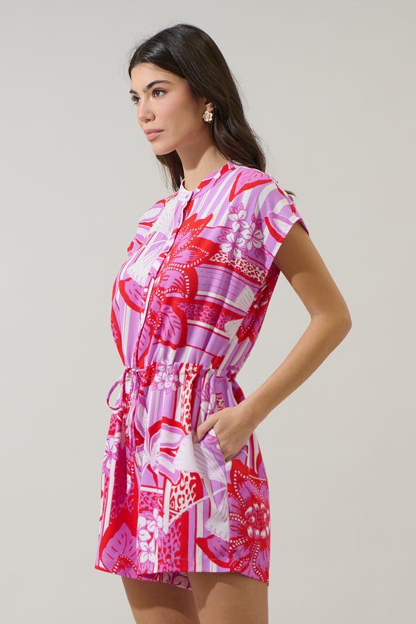 Sugarlips Barba Tropical Petrie Button Up Romper