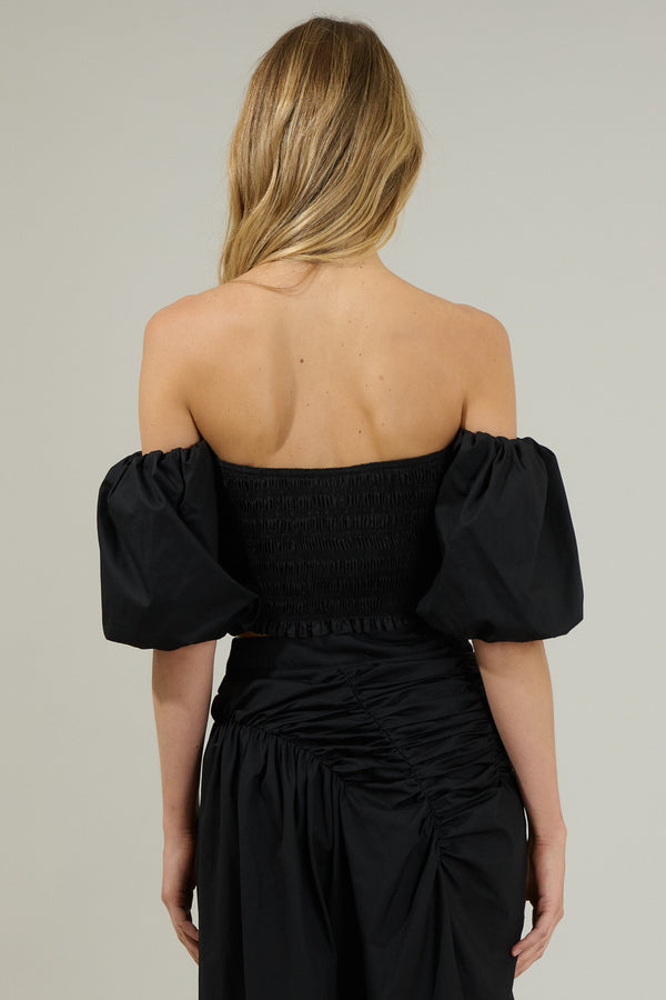 Sugarlips Belen Elvie Smocked Cropped Top