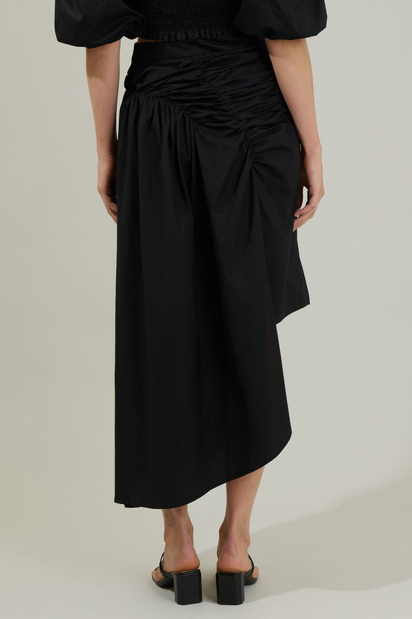 Sugarlips Belen Ruched Midi Skirt