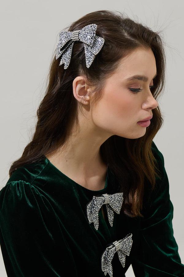 Sugarlips Bellamy Rhinestone Bow Hair Clip
