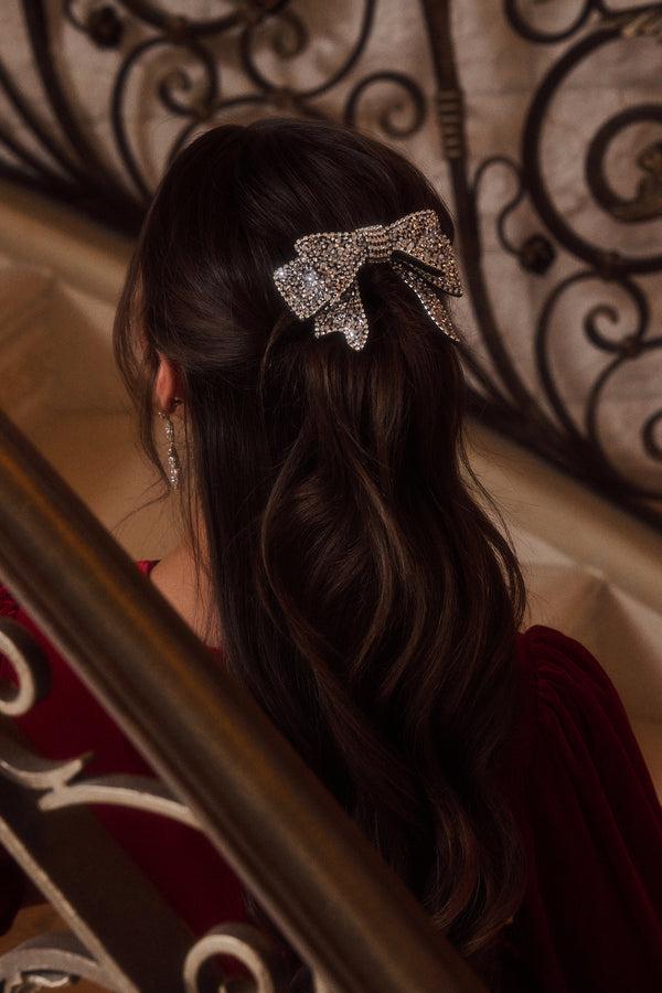 sugarlips Bellamy Rhinestone Bow Hair Clip