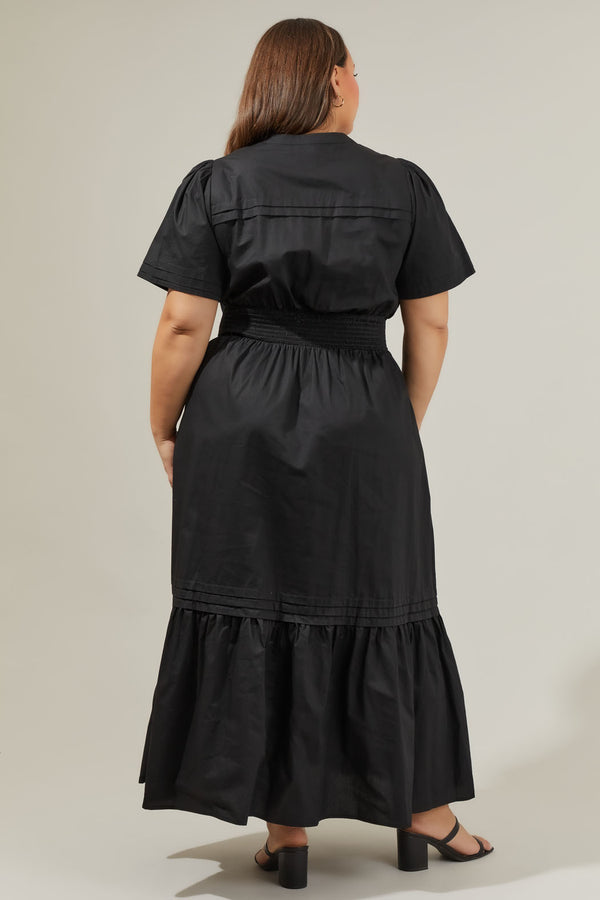 Sugarlips Belraj Poplin Maxi Dress Curve