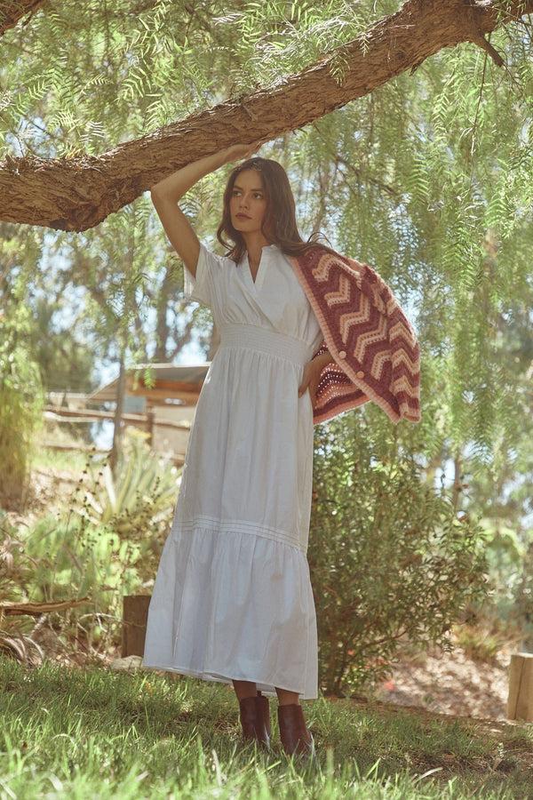 sugarlips Belraj Poplin Maxi Dress