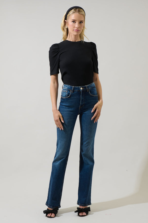 Sugarlips Bertha Knit Ruched Top