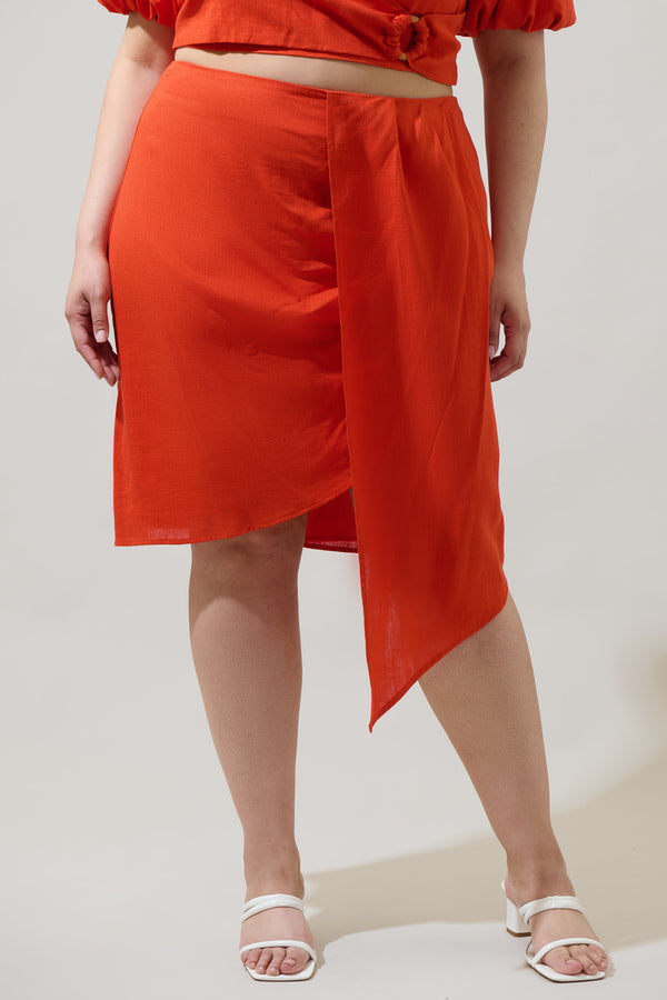 sugarlips Bet On You Asymmetrical Midi Skirt Curve