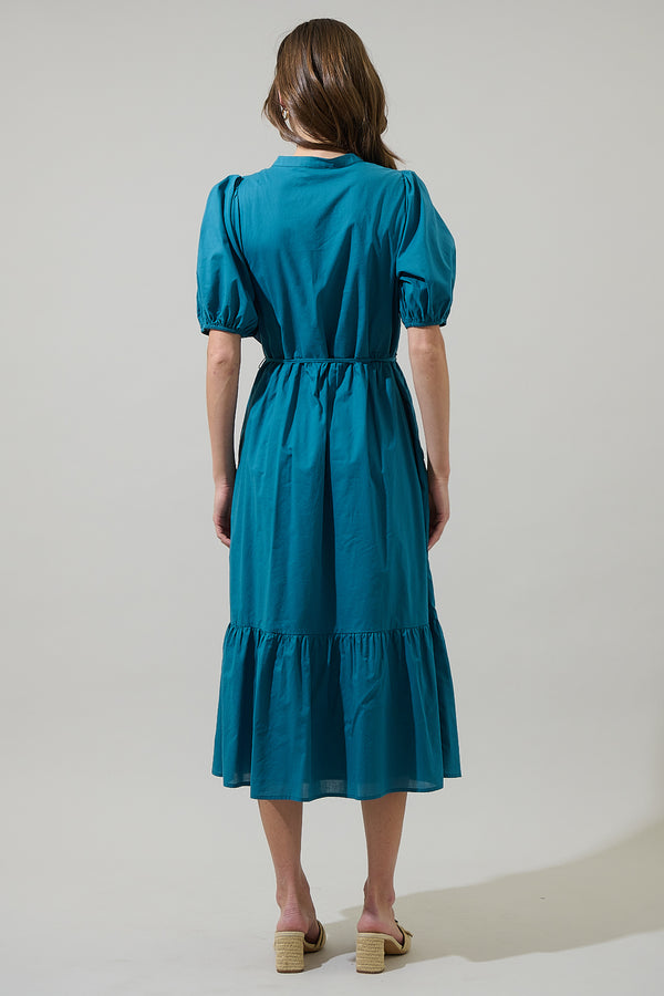 Sugarlips Beth Button Down Midi Dress