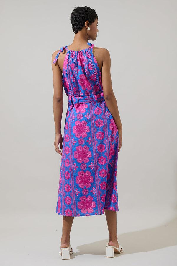 Sugarlips Bethel Floral Luvi Sleeveless Midi Dress