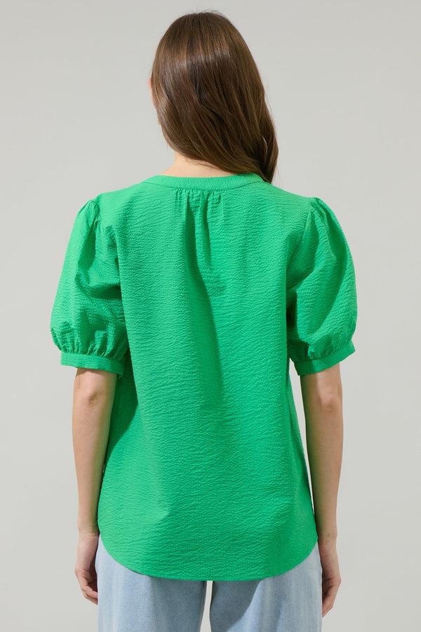 Sugarlips Betsy Neli Split Neck Top