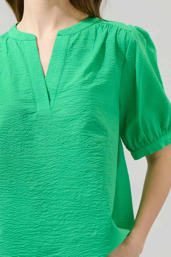 Sugarlips Betsy Neli Split Neck Top